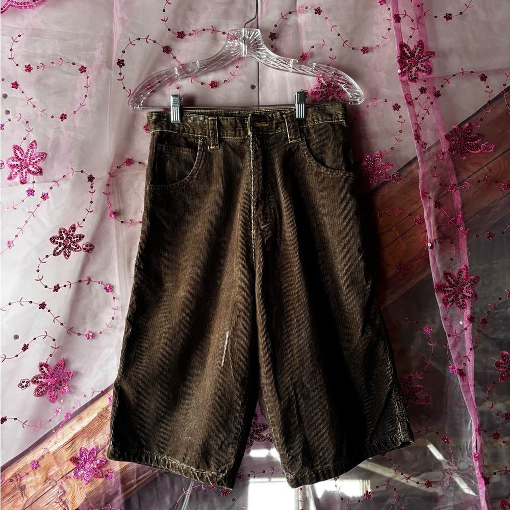 Bugle Boy Brown High Waist Corduroy Shorts